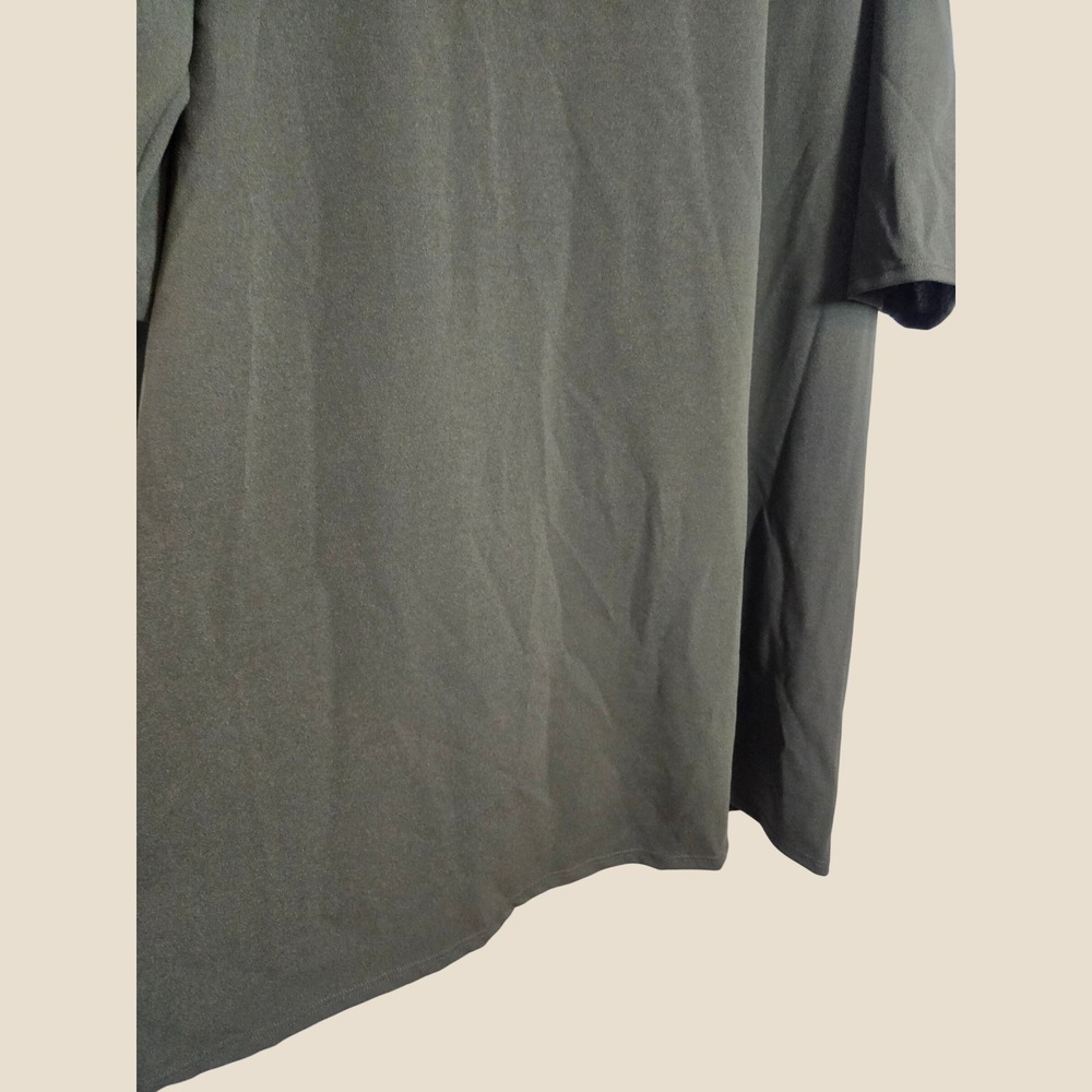 24seven Comfort Apparel Womens 3X Black Tunic Dress 3/4 Sleeve Scoop Neck New - Picture 12 of 14